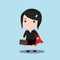 Business women superhero concept, cartoon vector