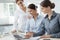 Business women team working at desk