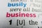 Business word dictionary definition