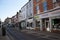 Businesses and charities on Reading Road in Henley on Thames in Oxfordshire in the UK