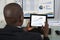 Businessman Analyzing Graph On Digital Tablet