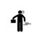 Businessman, angry, aggressive icon. Element of negative character traits icon. Premium quality graphic design icon. Signs and
