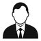 Businessman avatar simple icon