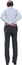 Businessman Back, Standing, Bald, Isolated