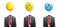 Businessman Balloon Face