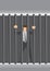 Businessman Behind Bars Vector Cartoon Illustration