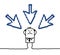 Businessman & big pointing cursors