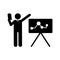 Businessman, book, training, explain icon. Element of businessman pictogram icon. Premium quality graphic design icon. Signs and