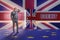 The businessman in brexit concept - uk leaving eu