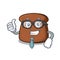 Businessman brown bread character cartoon