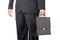 Businessman carrying a case