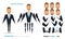 Businessman character animation