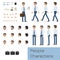 Businessman Character Generator Flat Vector