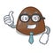 Businessman chocolate candies character cartoon