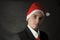 Businessman with Christmas hat