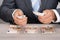 Businessman Counting Money