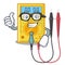 Businessman digital multimeter isolated with the character