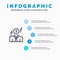 Businessman, Dollar, Man, Money Line icon with 5 steps presentation infographics Background