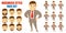 Businessman Face Set Cartoon character