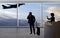 Businessman Fighting with Flight Attendant or Receptionist at the Airport