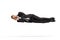 Businessman floating and sleeping in air