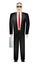Businessman. Front view. Vector