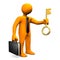 Businessman Golden Key