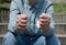 Businessman in handcuffs, criminal concept