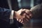 Businessman handshake for teamwork of business merger successful negotiate.