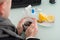 Businessman Holding Cup Of Tea At Office