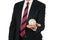 Businessman Holding Money Ball