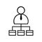 Businessman icon vector. User illustration sign. Account symbol or logo.