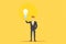 businessman with a idea light bulb