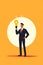 businessman with a idea light bulb