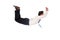 Businessman jumping