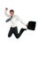 Businessman jumping