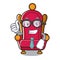 Businessman king throne character cartoon