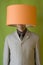 Businessman Lamp Head