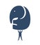 Businessman lifting Elephant Icon