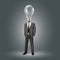 Businessman with Light Bulb Head