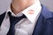 Businessman With Lipstick Kiss Marks On Shirt`s Collar