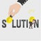 Businessman Must Have A Solutions Color Illustration