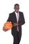 Businessman Playing Basketball