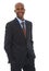Businessman, portrait and smile in studio for confidence as attorney for corporate deal, clients or professional. Male