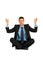 Businessman practice yoga