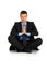 Businessman practice yoga