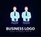 Businessman profile icon male portrait flat partnership icon, stock, business logo