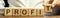 Businessman puts wooden blocks with the word Profit. The financial result of the company for a certain period of time. Income.