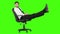 Businessman relaxing in his chair with legs up