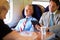 Businessman Resting On Train Journey